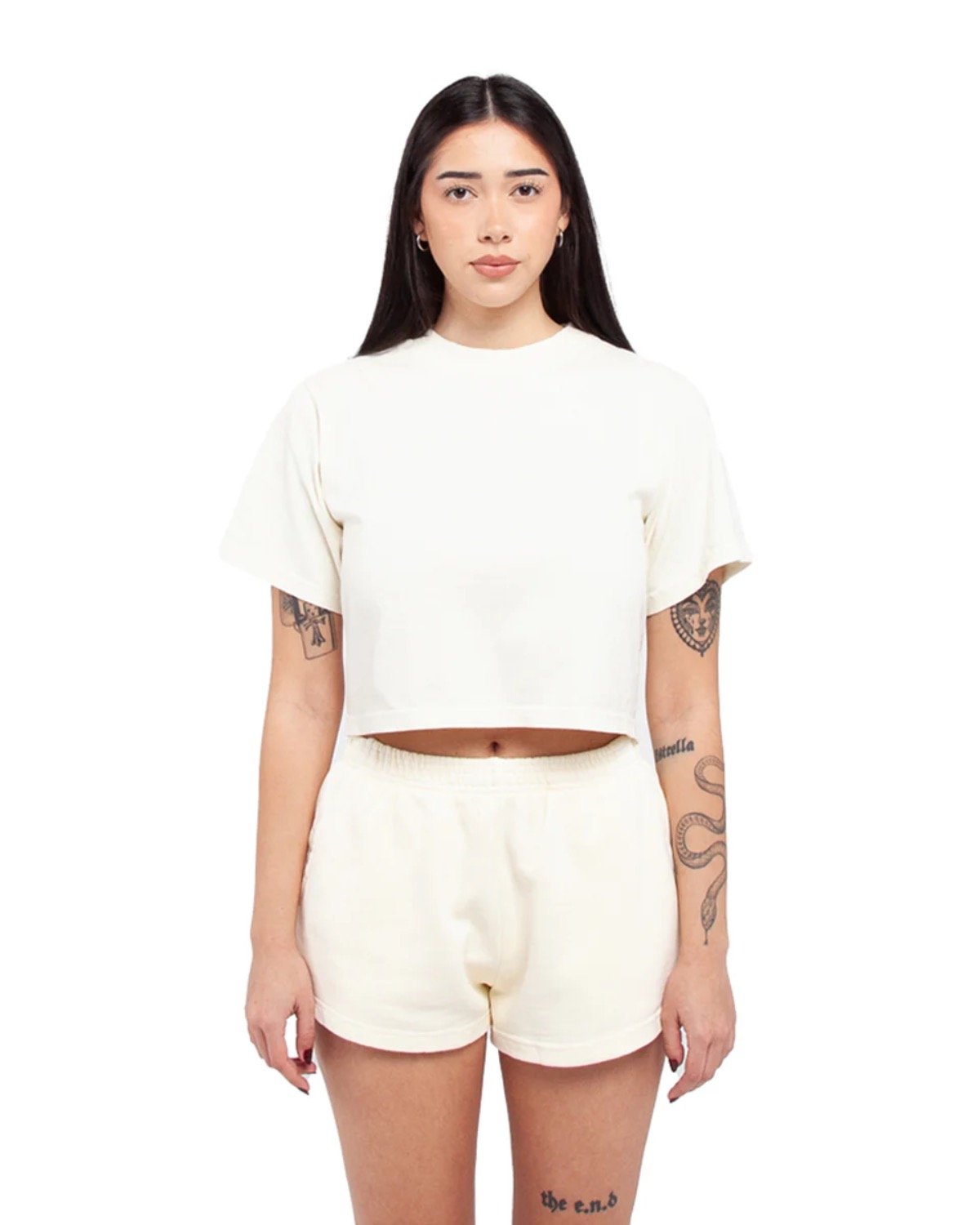 Shaka Wear Ladies' Garment Dye Crop T-Shirt