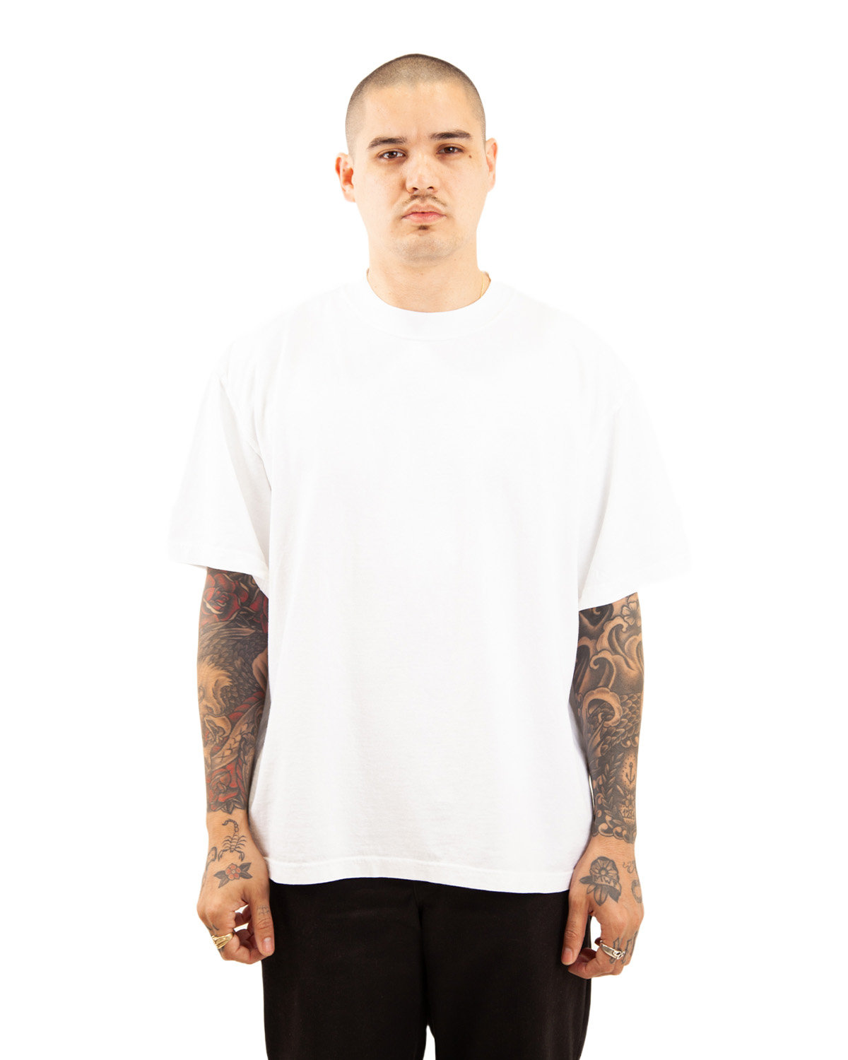 Shaka Wear Men's Garment Dyed Reverse T-Shirt