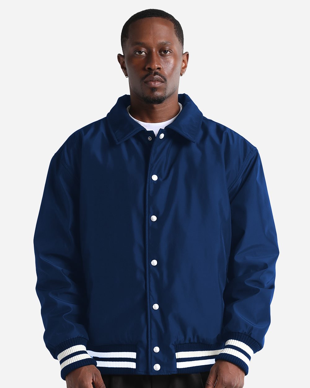 Shaka Wear Unisex Collared Varsity Jacket - SHCVBJ