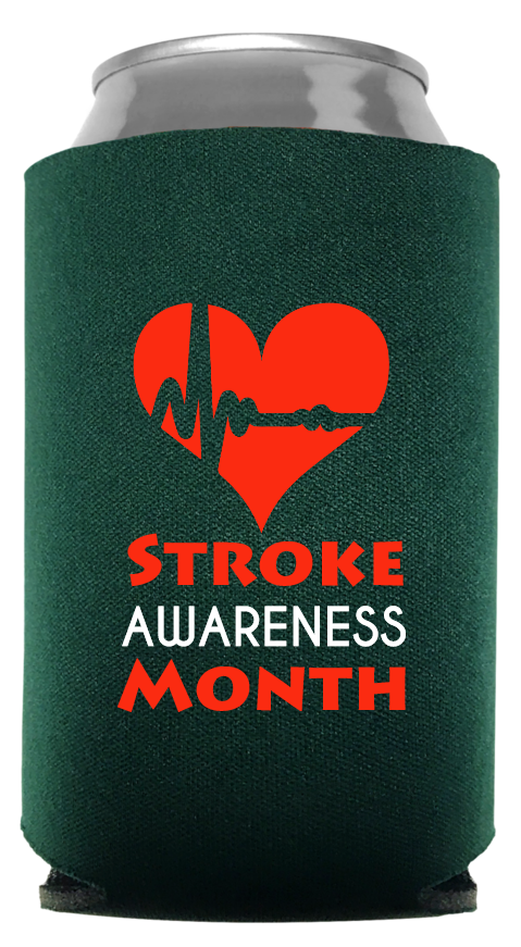Stroke Awareness Month Full Color Foam Collapsible Coolies Style 106278