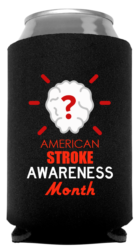 Stroke Awareness Month Full Color Foam Collapsible Coolies Style 106538