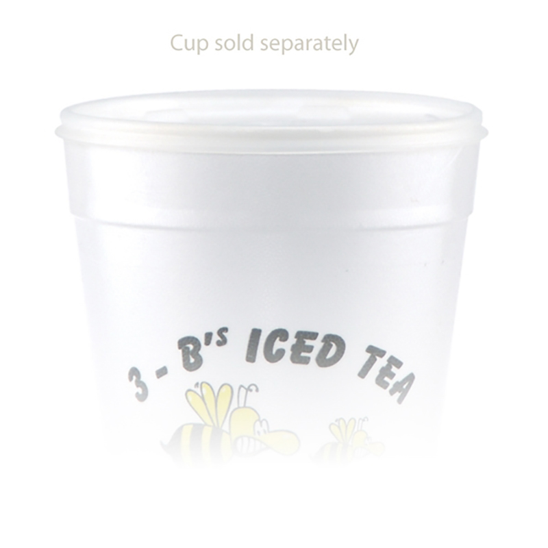 Tall White Styrofoam Coffee Cup - 32 Oz Lid