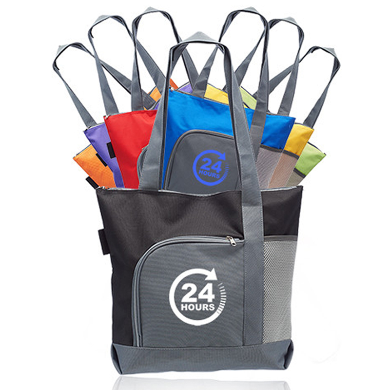 The Go Getter Two-tone Tote Bags