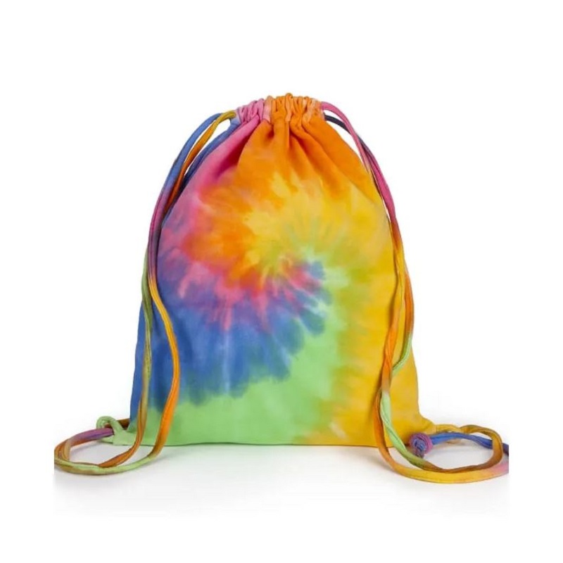 Tie dye drawstring backpack outlet