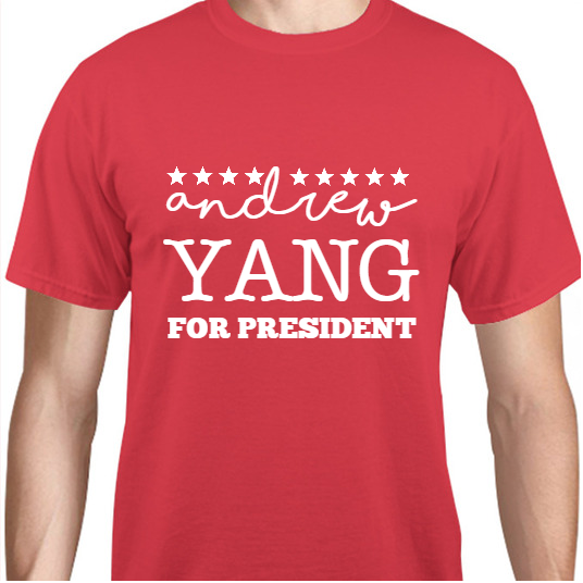 Andrew Yang For President Unisex Basic Tee T-Shirts Style 111078