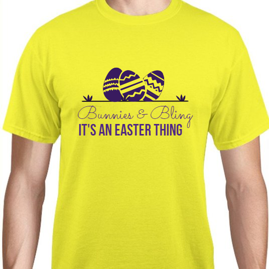 Happy Easter Day Bunnies Bling Its An Thing Unisex Basic Tee T-Shirts Style 117447