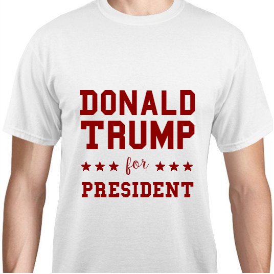 Donald Trump President For Unisex Basic Tee T-Shirts Style 110983