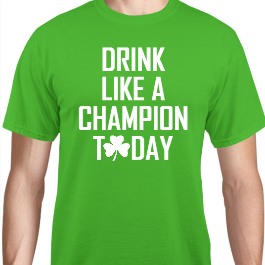 St Patrick Day Drink Like Champion Unisex Basic Tee T-Shirts Style 116829