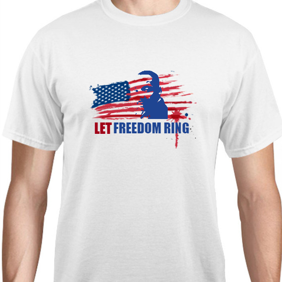 Holiday Freedom Ring Let Unisex Basic Tee T-Shirts Style 128315