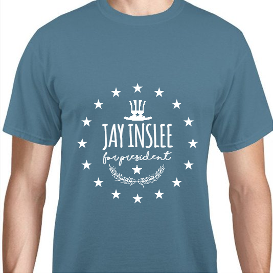Jay Inslee For President Unisex Basic Tee T-Shirts Style 110997