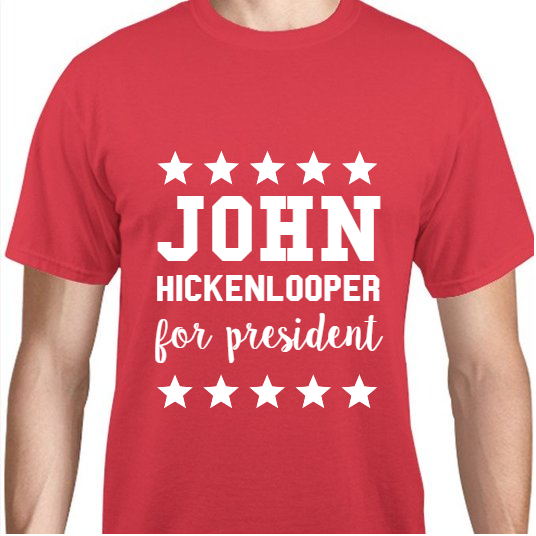 John Hickenlooper For President Unisex Basic Tee T-Shirts Style 110996