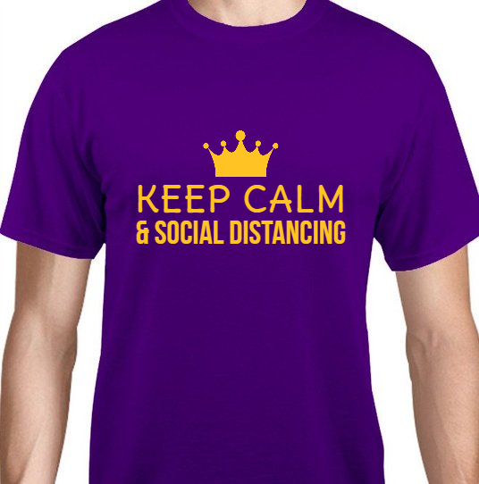 Corona Virus Awareness Keep Calm Social Distancing Unisex Basic Tee T-Shirts Style 117454