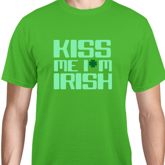 Holidays & Special Events Kiss Me M Irish Unisex Basic Tee T-Shirts Style 131691