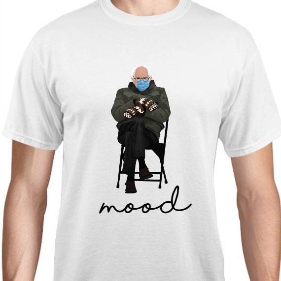 Bernie Sanders Mood Unisex Basic Tee T-Shirts Style 129661