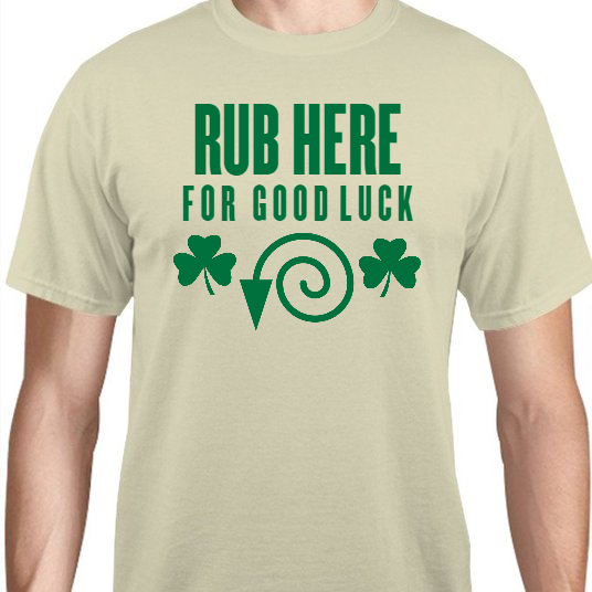 St Patrick Day Rub Here F O G L U Unisex Basic Tee T-Shirts Style 116887
