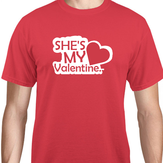Valentines Day Shes My Unisex Basic Tee T-Shirts Style 129702