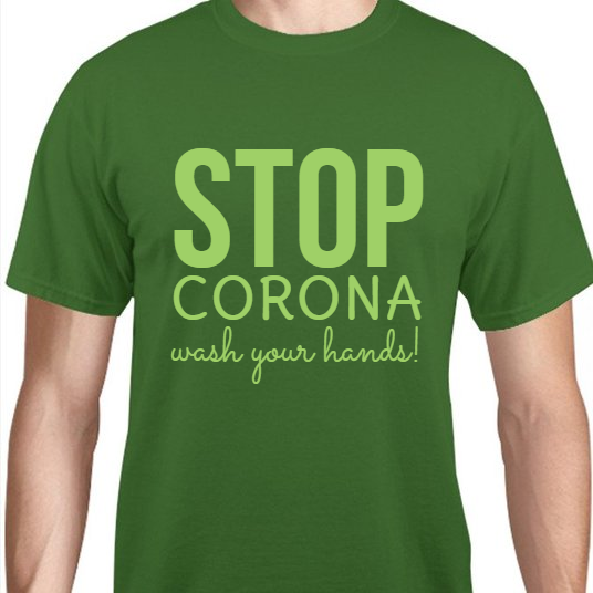 Corona Virus Awareness Stop Wash Your Hands Unisex Basic Tee T-Shirts Style 117452