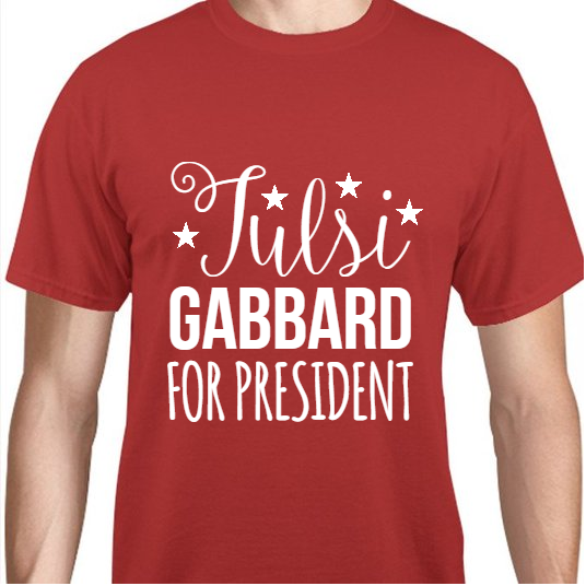 Tulsi Gabbard For President Unisex Basic Tee T-Shirts Style 110992