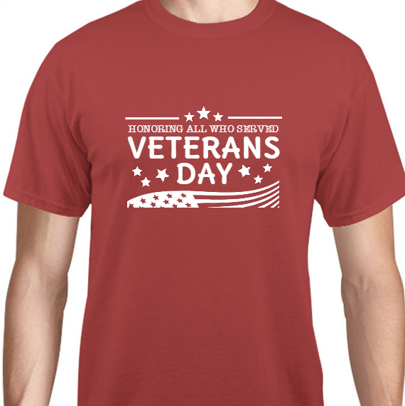 Veterans Day Honoring All Who Served Unisex Basic Tee T-Shirts Style 125349