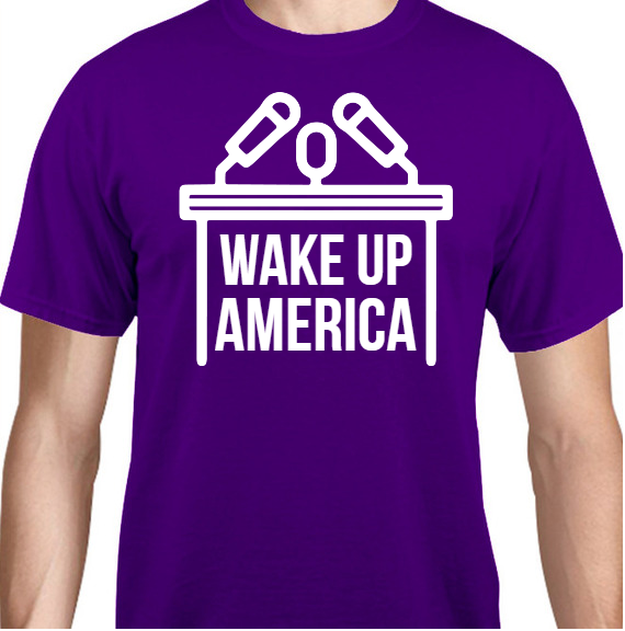 Political Wake Up America Unisex Basic Tee T-Shirts Style 111098