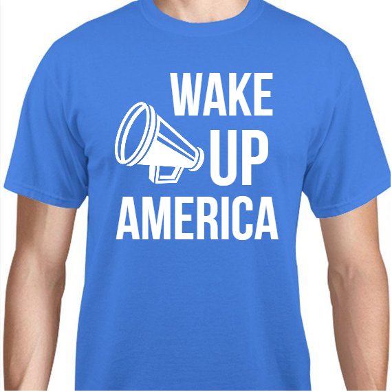 Political Wake Up America Unisex Basic Tee T-Shirts Style 111096
