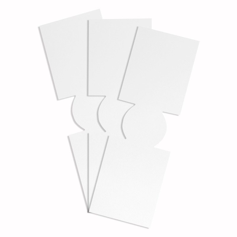 Unsewn White Slim Coolies For Sublimation Printing - Pack Of 1000pcs