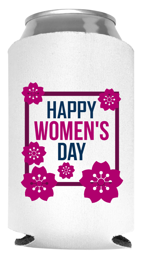 Women Day Full Color Foam Collapsible Coolies Style 102225