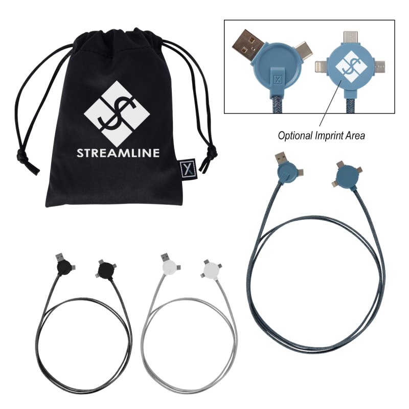 Xactly 5 Ft. 3-In-1 Lithium CC - Charging Cable