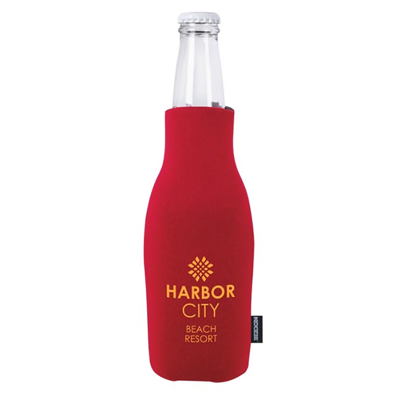 Zip-Up Bottle Koozie&reg; Kooler With Opener