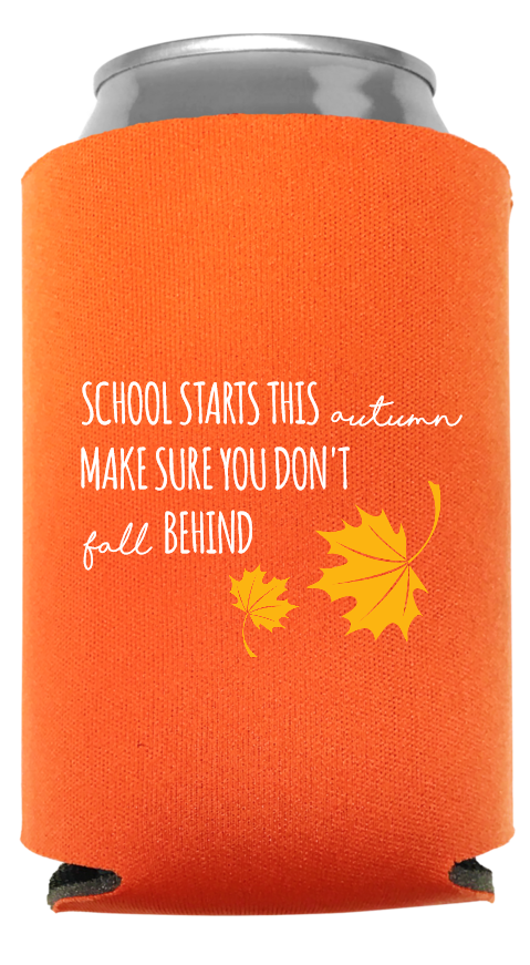 Back To School Full Color Foam Collapsible Coolies Style 110360