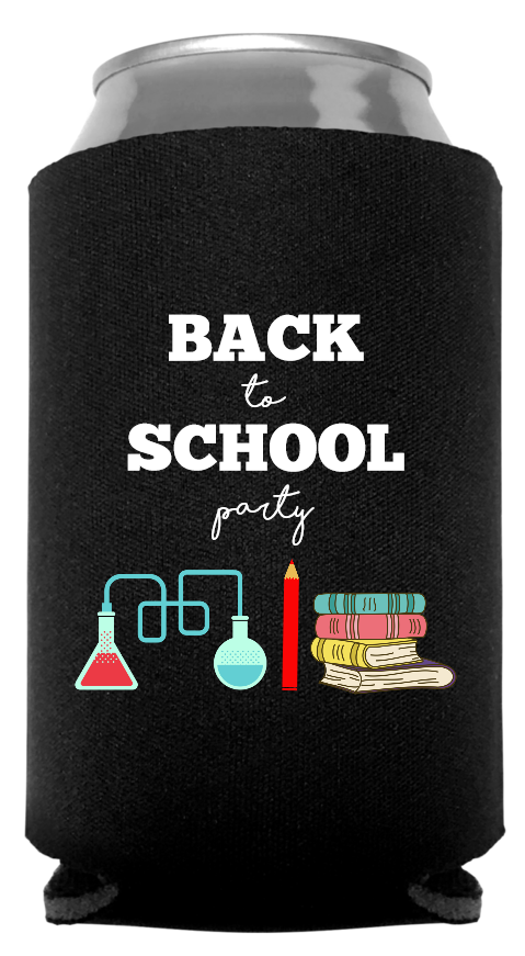 Back To School Full Color Foam Collapsible Coolies Style 110309