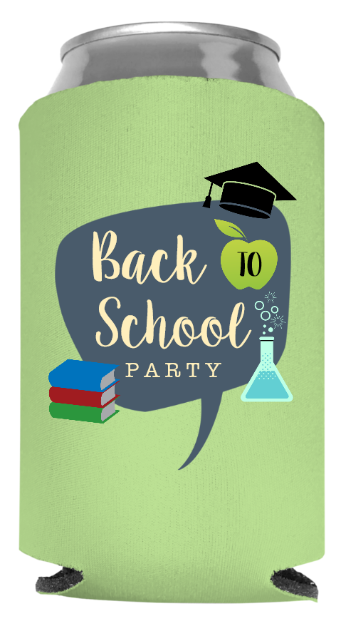 Back To School Full Color Foam Collapsible Coolies Style 110307