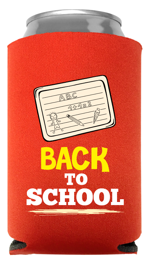 Back To School Full Color Foam Collapsible Coolies Style 110233