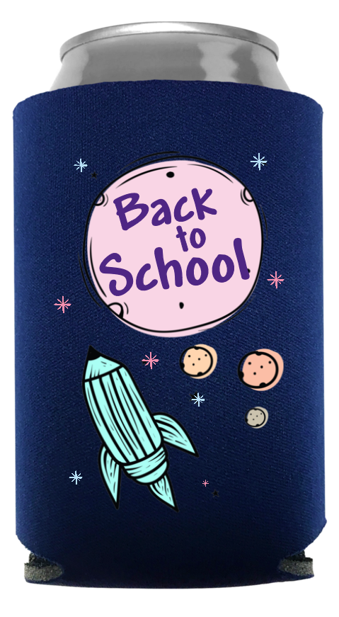 Back To School Full Color Foam Collapsible Coolies Style 110270