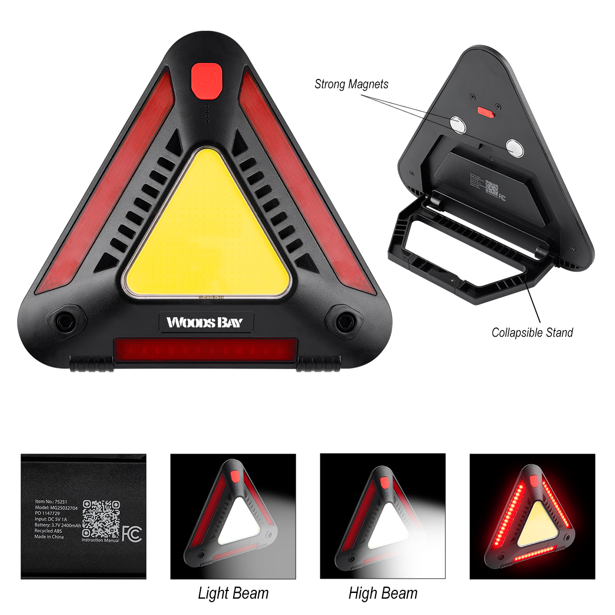 RABS Auto Emergency Triangle Light