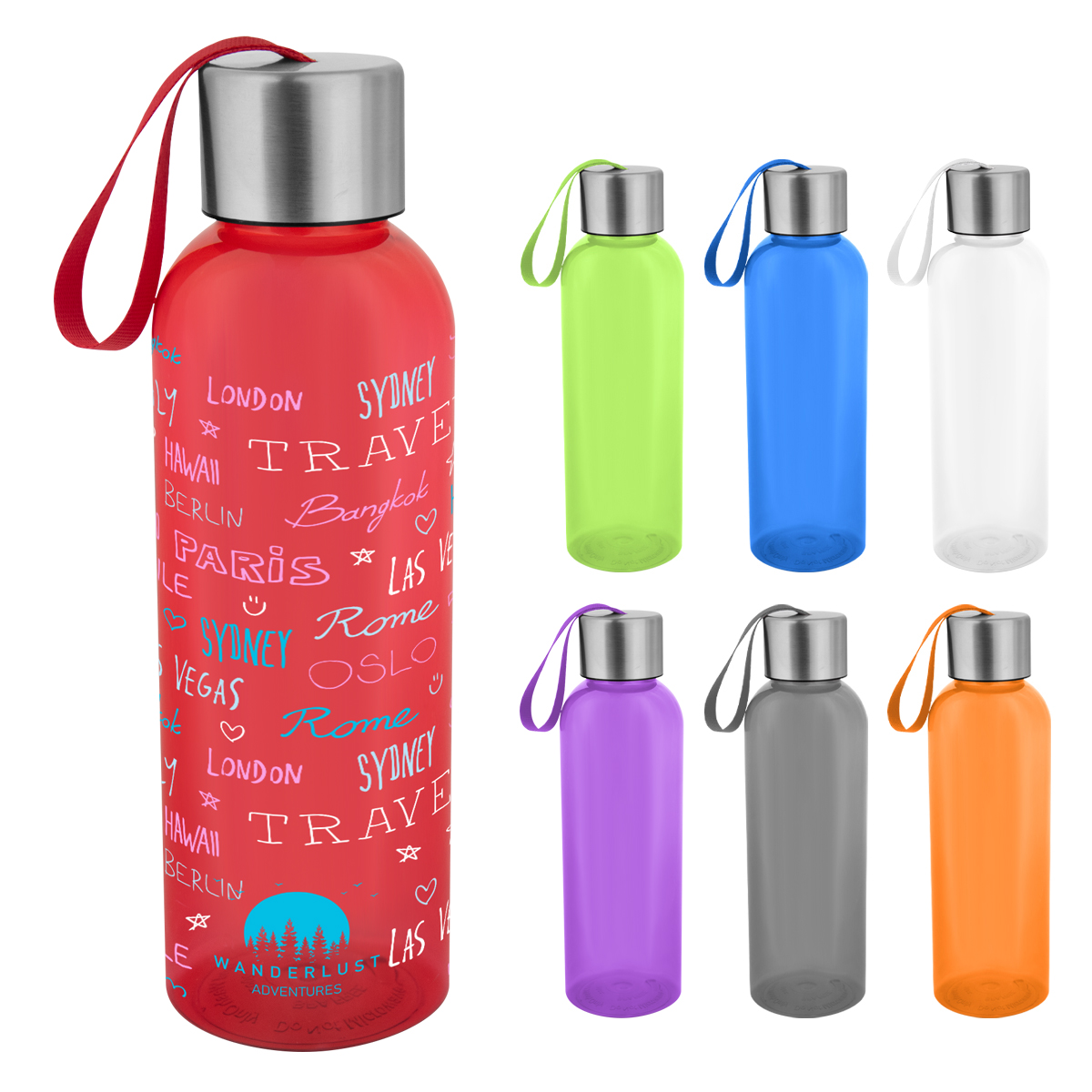 20 Oz. Full Color Jaclyn RPET Bottle