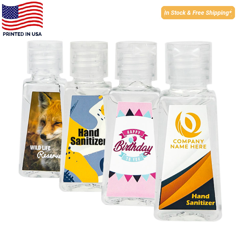 1oz Custom Hand Sanitizer Triangle Bottles