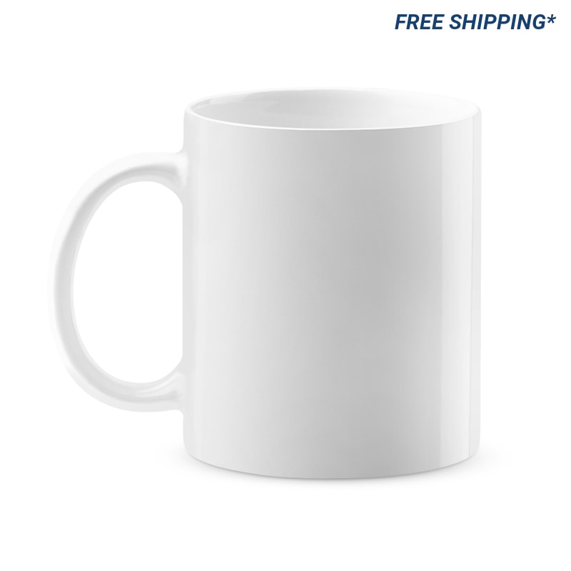 11oz White Ceramic Sublimation Coffee Mugs - Blank