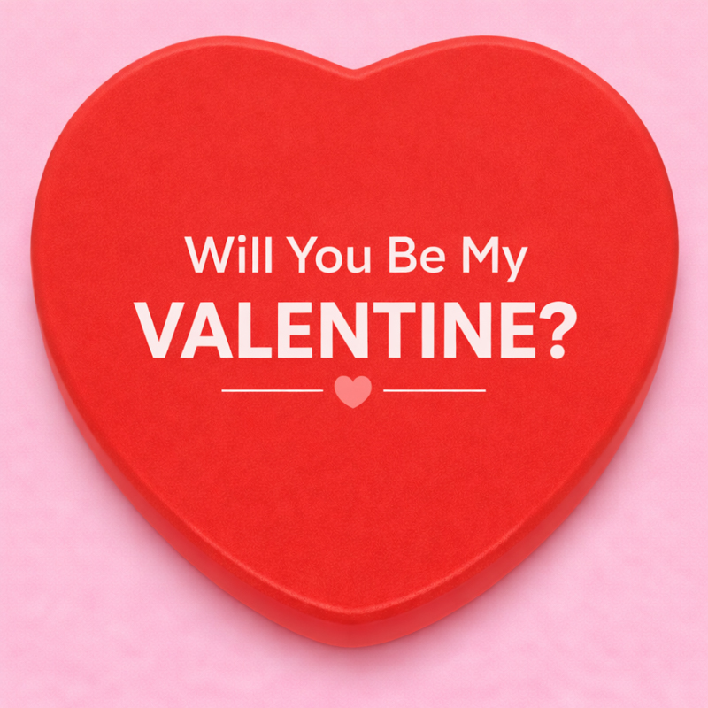 Custom Candy Heart Stress Balls