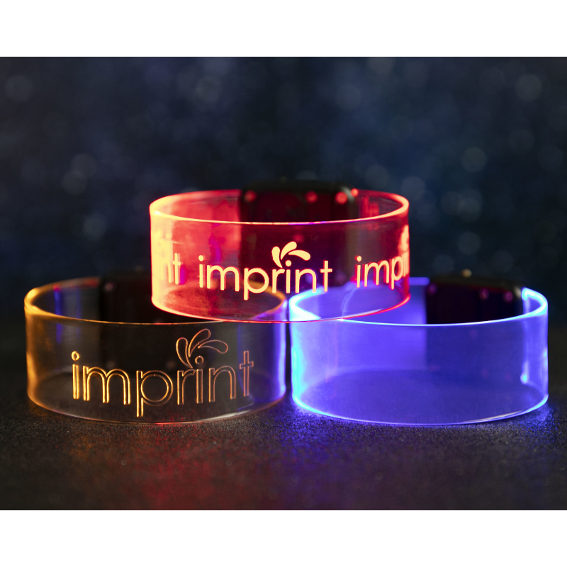 Custom Printed LED Magnetic Wristband Bracelet