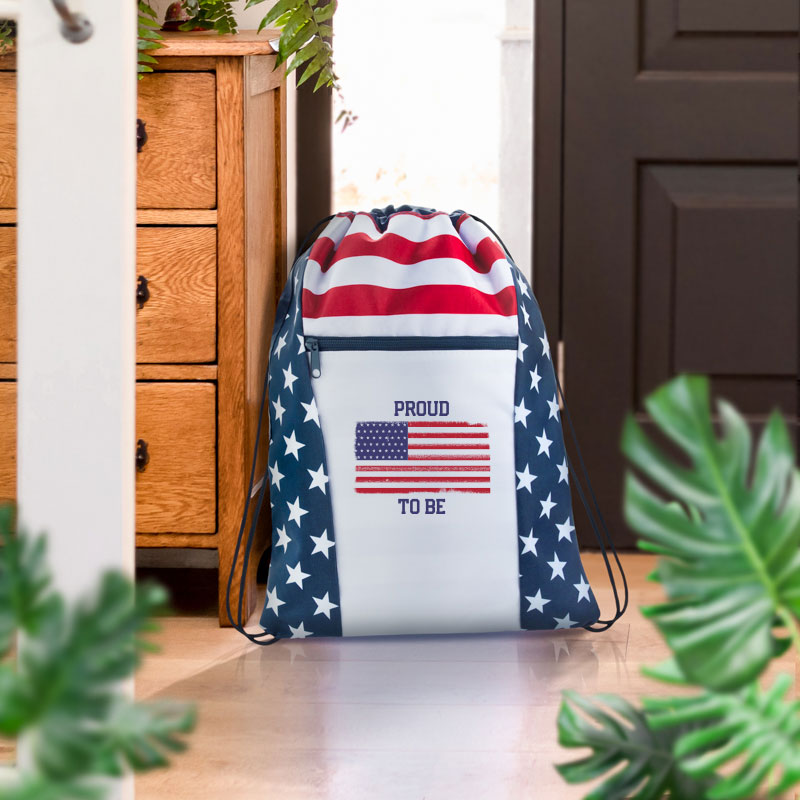 Patriotic Tote Bags and Drawstring Backpacks