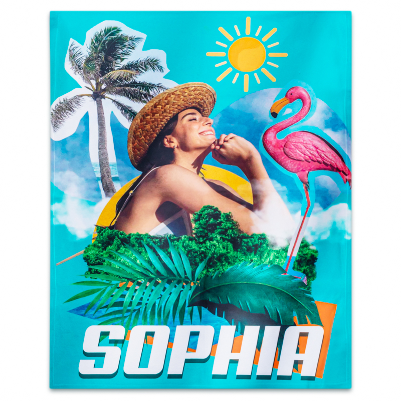 Custom Plush Fleece Photo Blanket