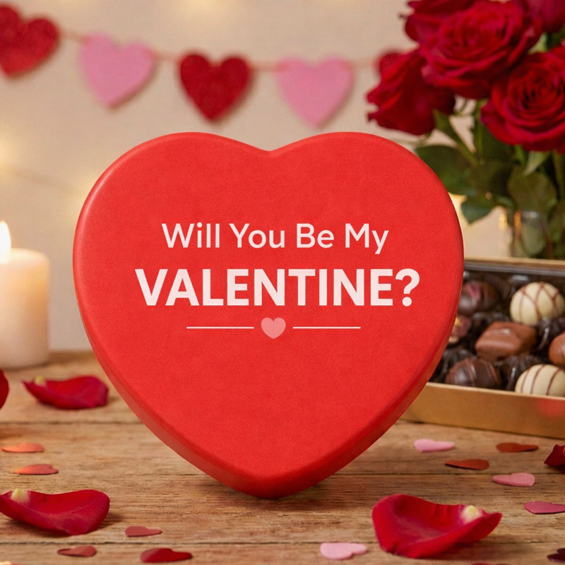 Custom Candy Heart Stress Balls