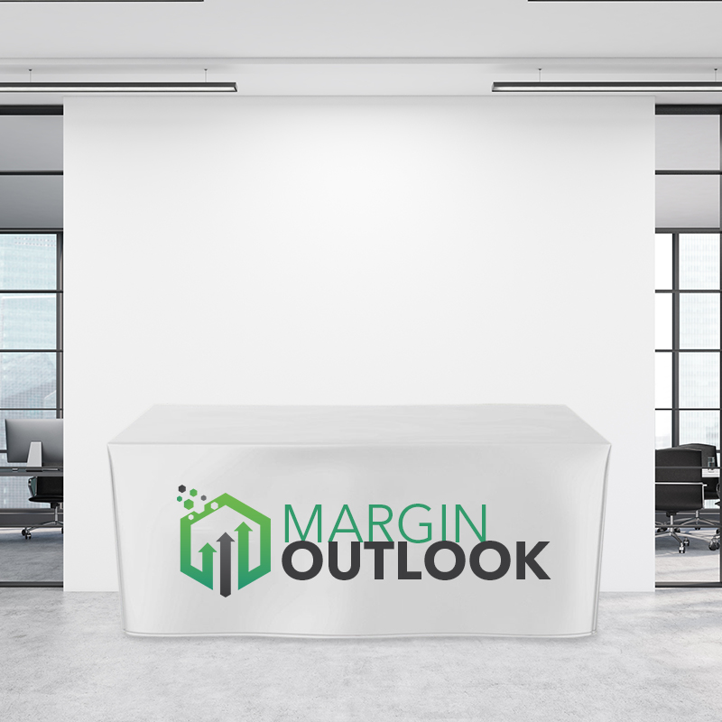 8FT Fitted Trade Show Table Cover Full Color Imprint Trade Show Table Covers