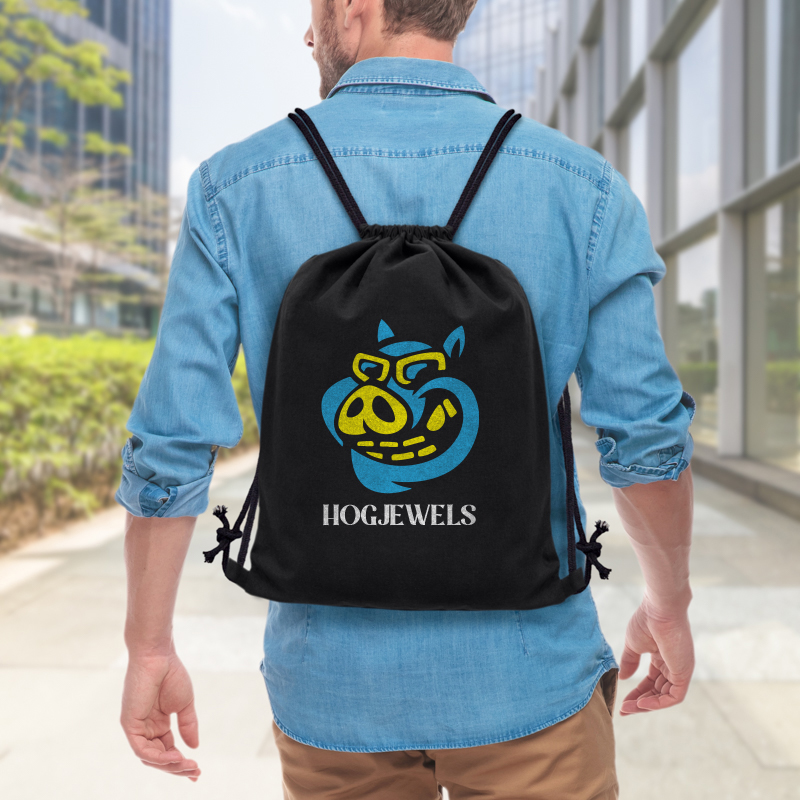 Screen printed drawstring bags hot sale
