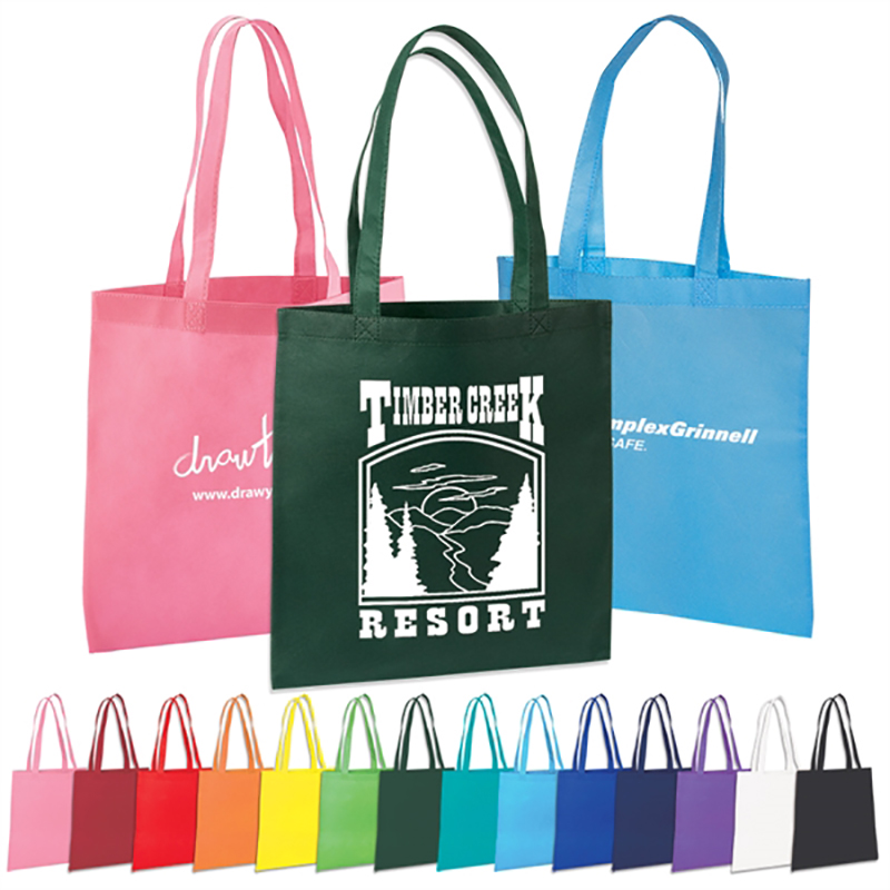 4. Personalized Pink Ribbon Tote Bags