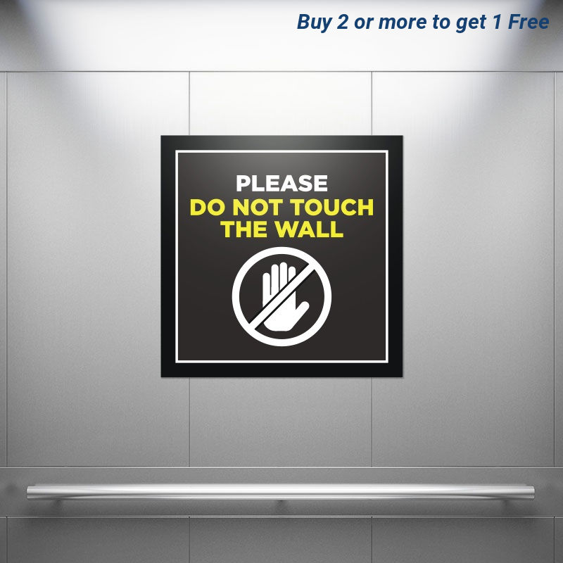 Do Not Touch Wall Square Stickers - Floor Stickers