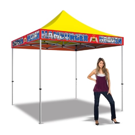 10ft x 10ft Full Color Pop Up Canopy Tents