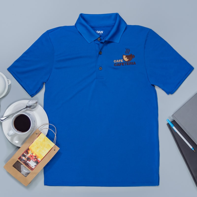 10 Custom Free Logo Embroidered Personalized Gildan Jersey Polo Shirt Shirts 