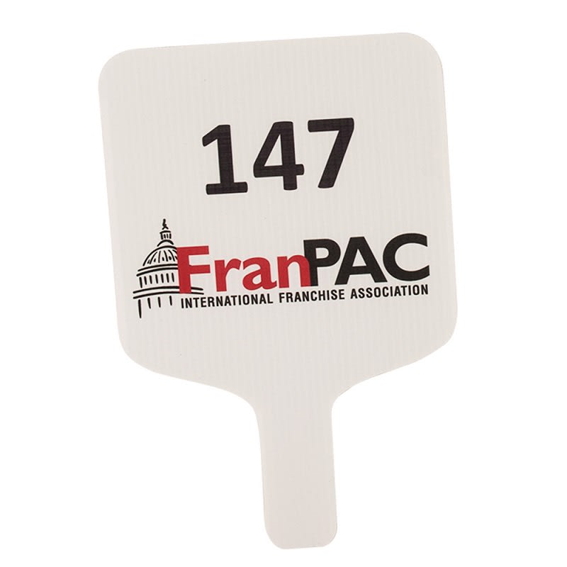 Full Color Auction Paddles | Auction Supplies